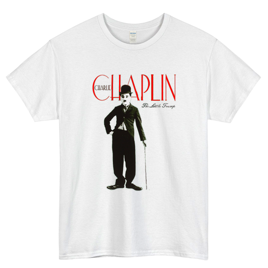 Charlie Chaplin The Tramp Logo Mens Unisex Short Sleeve T-Shirt Size S-3XL - P