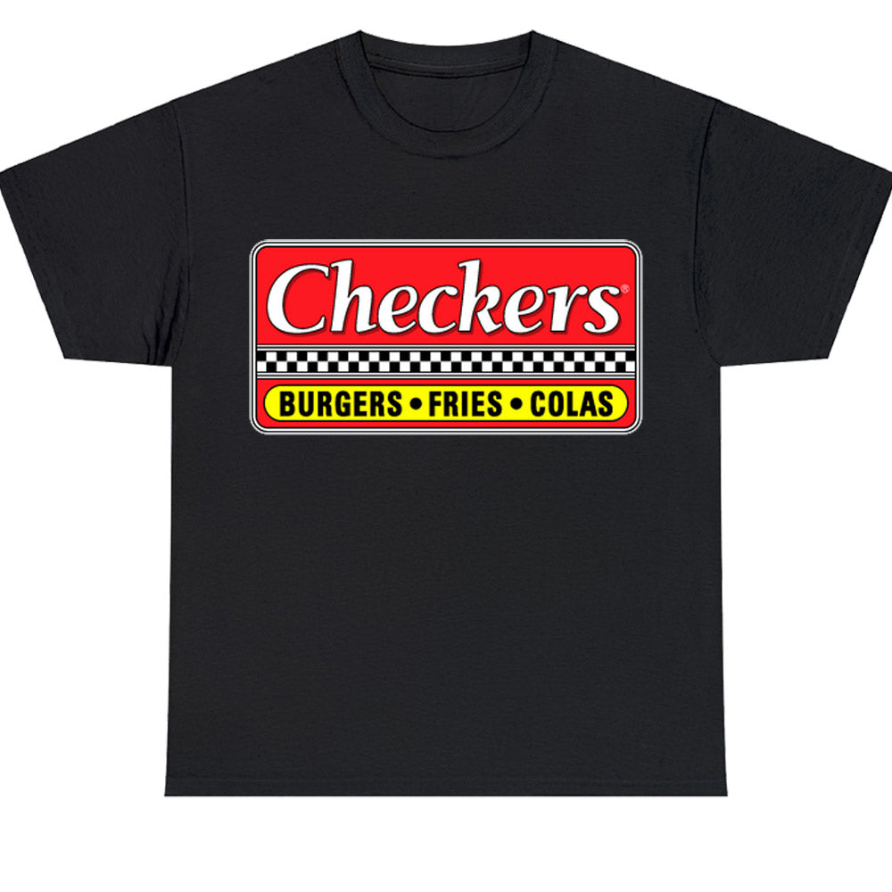 Checkers Burgers Logo Men's Unisex T Shirt Size S to 3XL