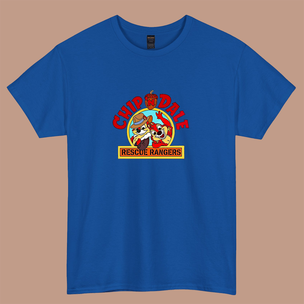 Chip n Dale Rescue Rangers logo short sleeve t shirt S-3XL -P