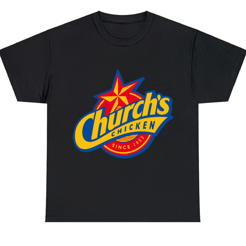 Church's Texas Chicken Logo Men's Unisex T Shirt Size S to 3XL