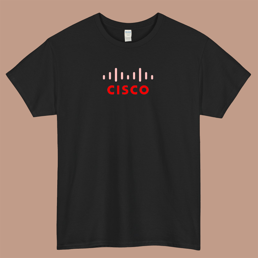 Cisco logo short sleeve mens t shirt s-3xl