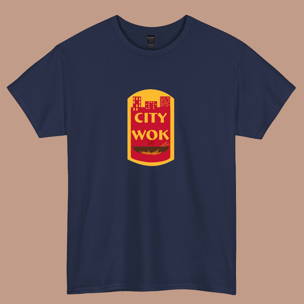 City Wok logo short sleeve t shirt S-3XL -P