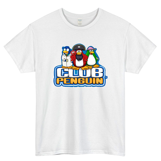Club Penguin Logo Mens Unisex Short Sleeve T-Shirt Size S-3XL - P