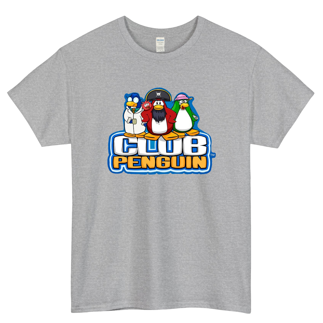 Club Penguin Logo Mens Unisex Short Sleeve T-Shirt Size S-3XL - P