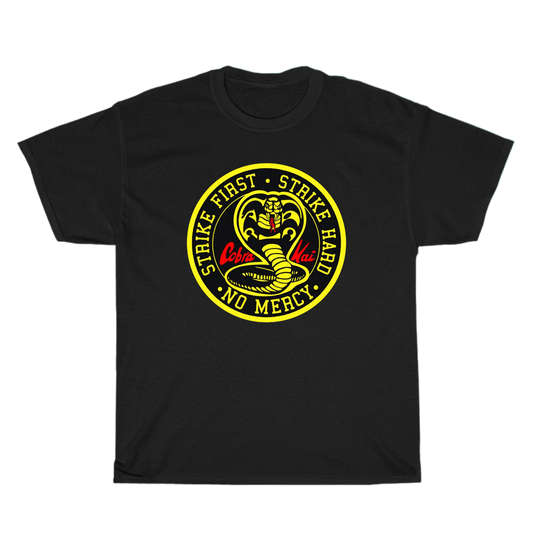 Cobra Kai Karate Kid No Mercy logo Men's Unisex T Shirt Size S to 3XL
