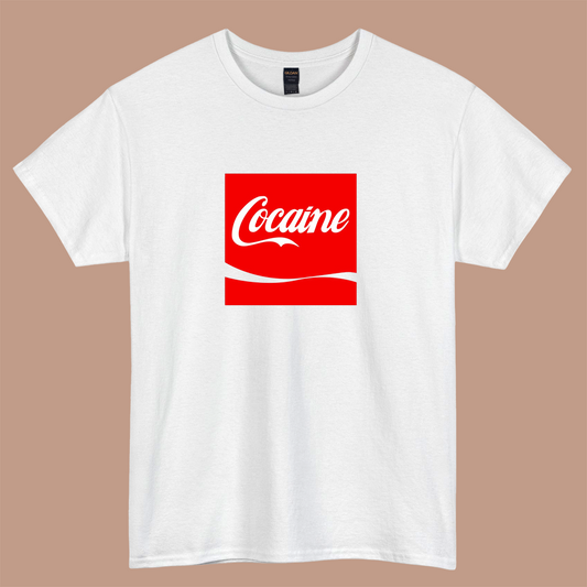 Cocaine Red Logo  SHORT SLEEVE T SHIRT S-3XL- P