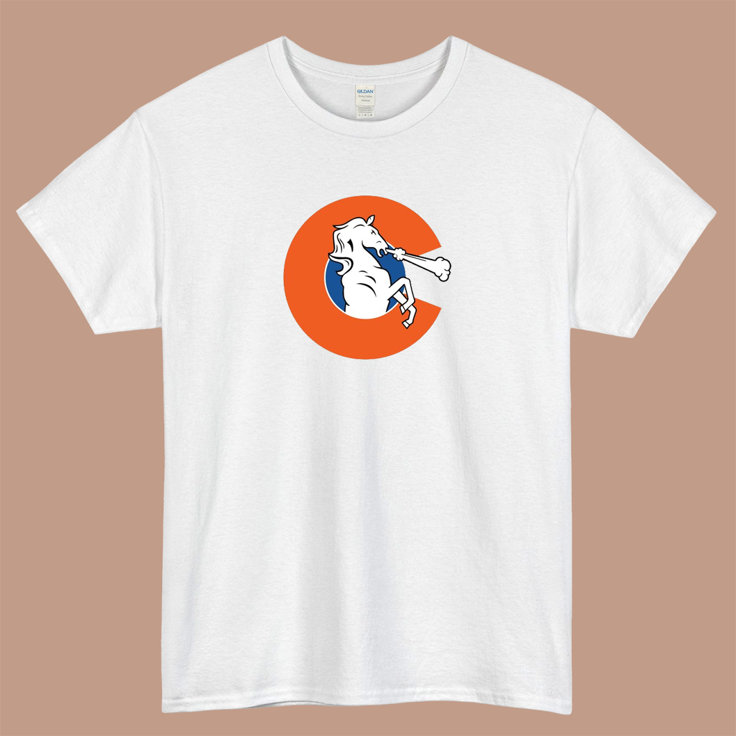 Colorado Broncos Logo Mens Unisex Short Sleeve T-Shirt Size S-3XL - P