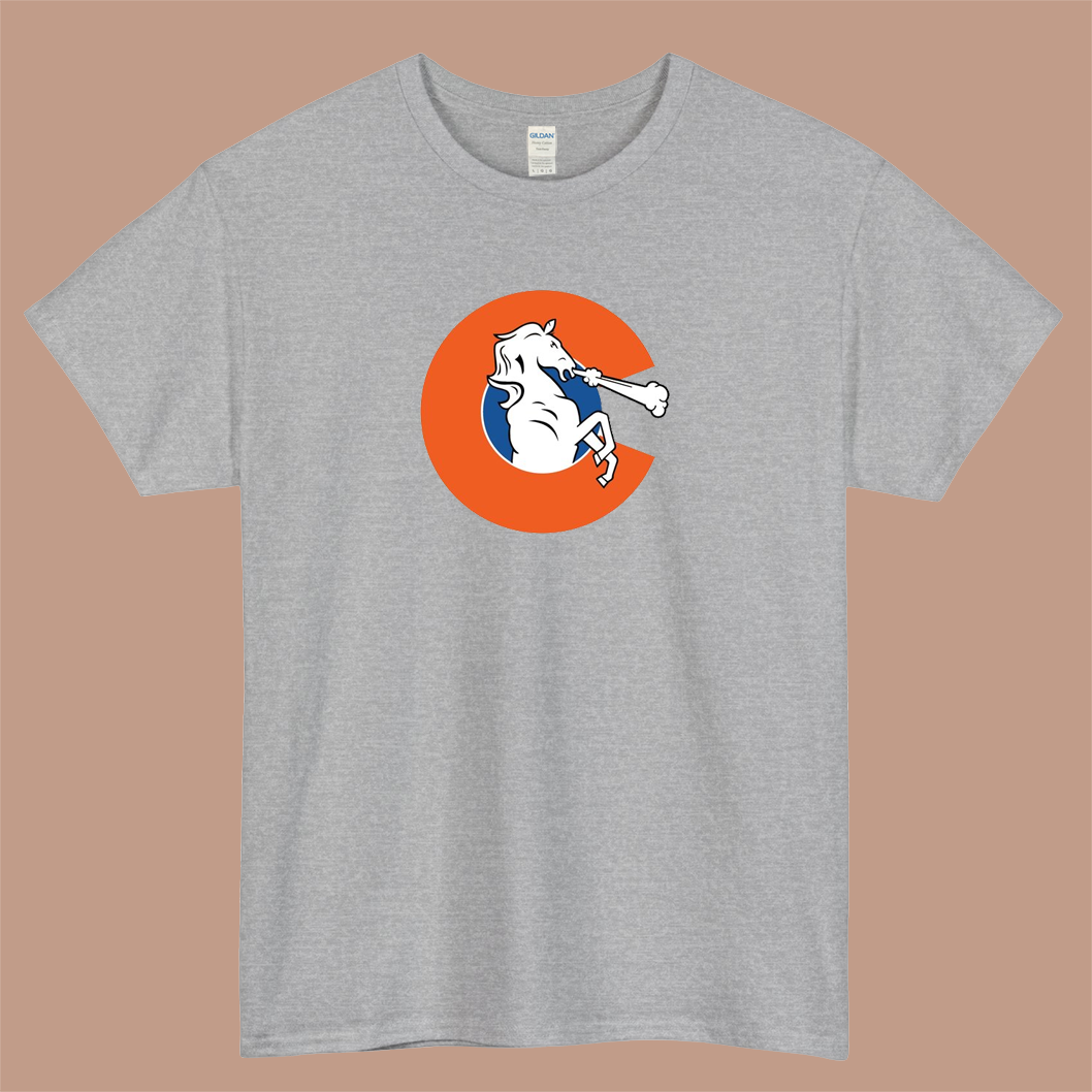 Colorado Broncos Logo Mens Unisex Short Sleeve T-Shirt Size S-3XL - P