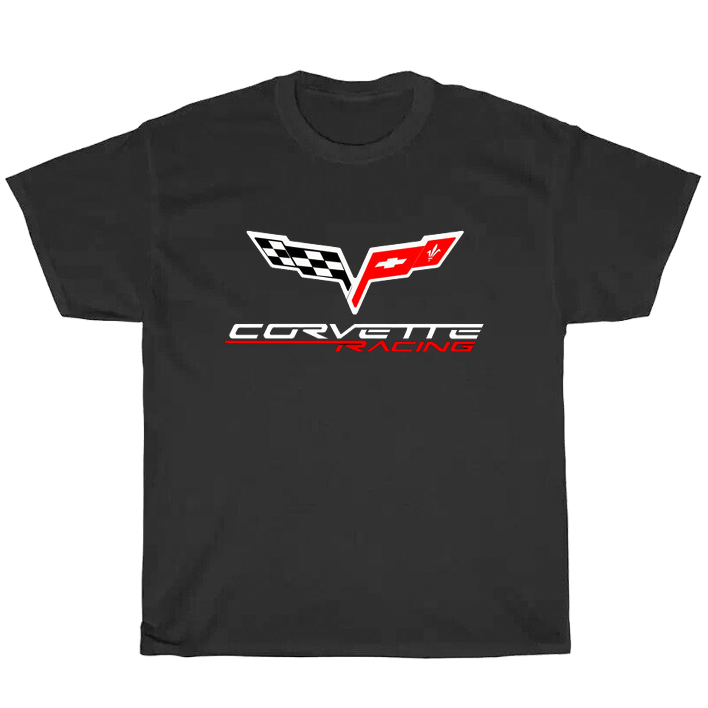 Corvette Car Racing Logo Men's Unisex T Shirt Size S to 3XL