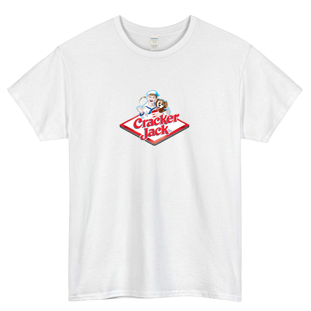 Cracker Jack popcorn peanuts Logo short SLEEVE T SHIRT -P