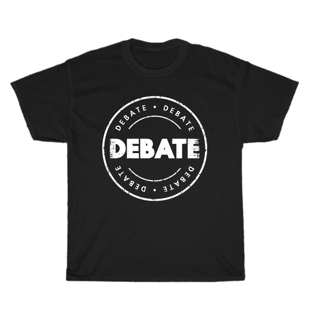 Debate Definition logo Men's Unisex T Shirt Size S to 3XL
