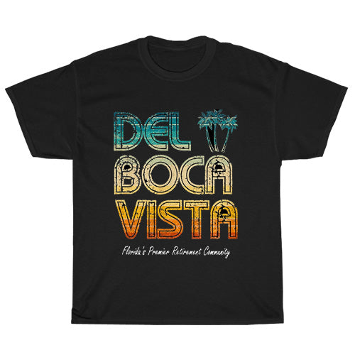 Del Boca Vista Florida Retirement Communit Logo Men's Unisex T Shirt Size S to 3XL