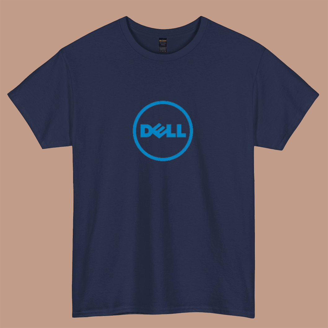 Dell logo short sleeve t shirt size S-3XL -P