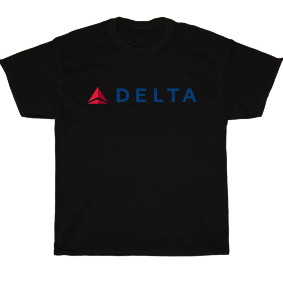 Delta Airlines Insignia Logo Men's Unisex T Shirt Size S to 3XL