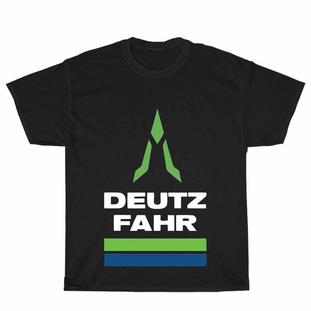 Deutz Fahr Tractor Men's Black T-shirt Logo Unisex Men's T Shirt Size S to 3XL
