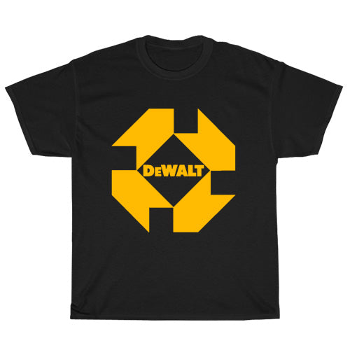 Dewalt Logo Mens Unisex Short Sleeve Black T-Shirt Size S-3XL