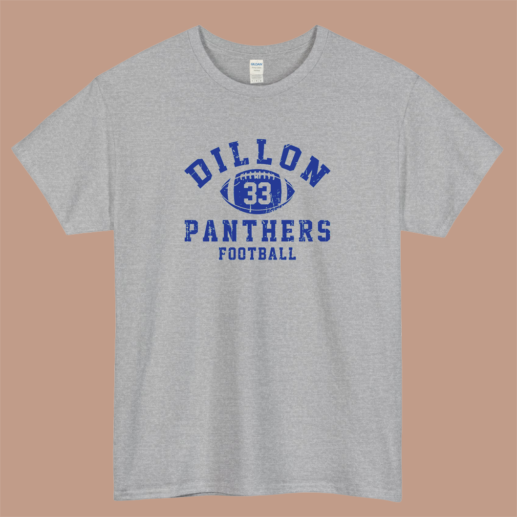 Dillon Panthers Football 33 Logo Mens Unisex Short Sleeve T-Shirt Size S-3XL - P