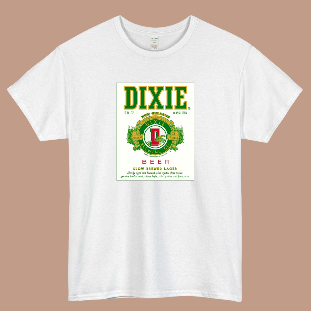 Dixie beer Logo Mens Unisex Short Sleeve T-Shirt Size S-3XL - P