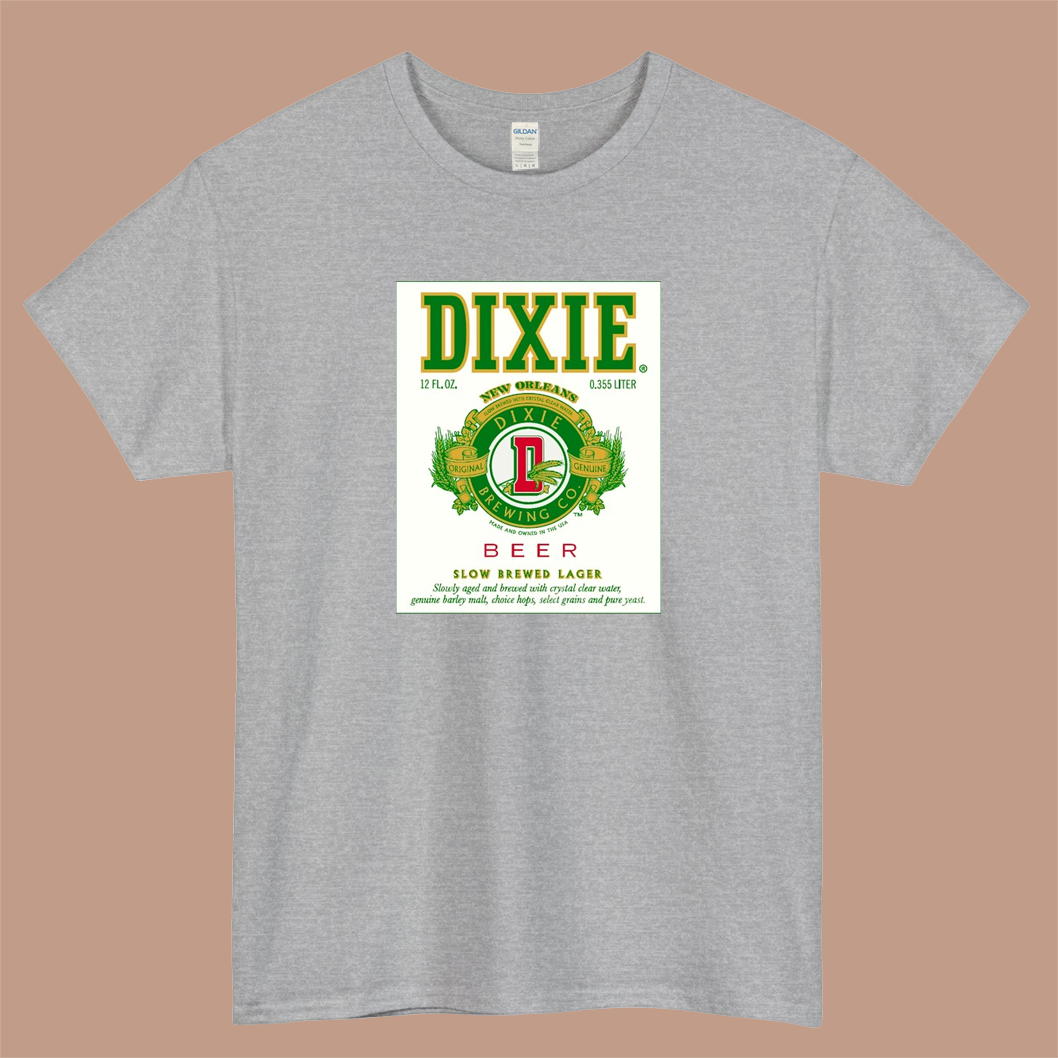 Dixie beer Logo Mens Unisex Short Sleeve T-Shirt Size S-3XL - P