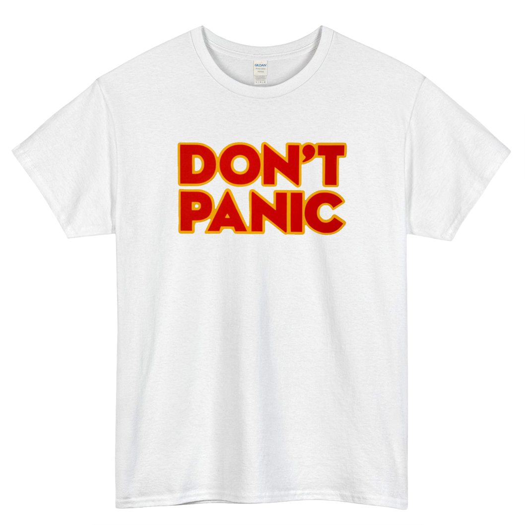 Don't Panic Lightweight Logo Mens Unisex Short Sleeve T-Shirt Size S-3XL - P