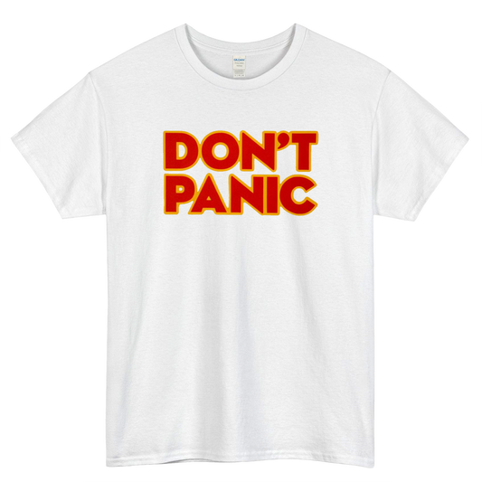 Don't Panic Lightweight Logo Mens Unisex Short Sleeve T-Shirt Size S-3XL - P