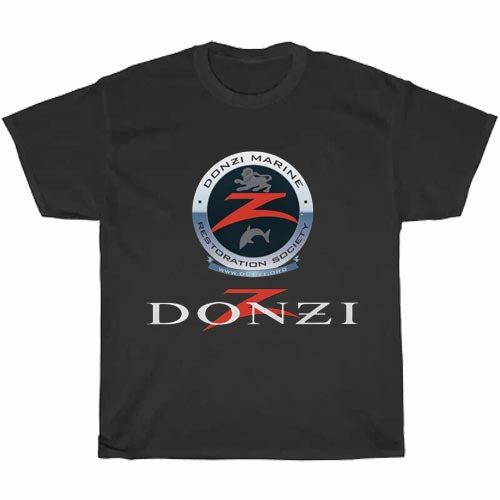 Donzi Marine Restoration Society Logo Men's Unisex T Shirt Size S to 3XL