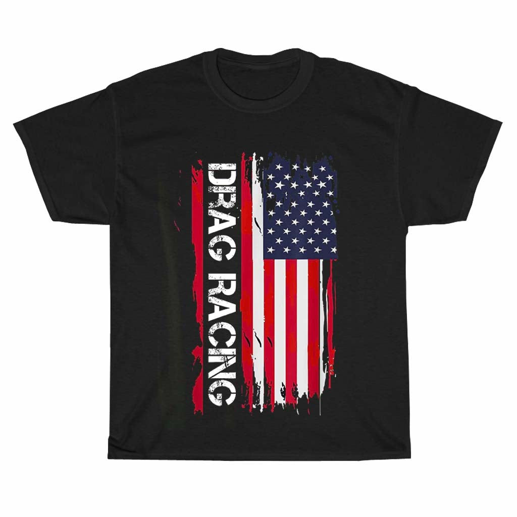 Drag Racing logo Men's Unisex T Shirt Size S to 3XL