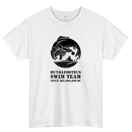 Dunkleosteus Swim Logo Mens Unisex Short Sleeve T-Shirt Size S-3XL - P