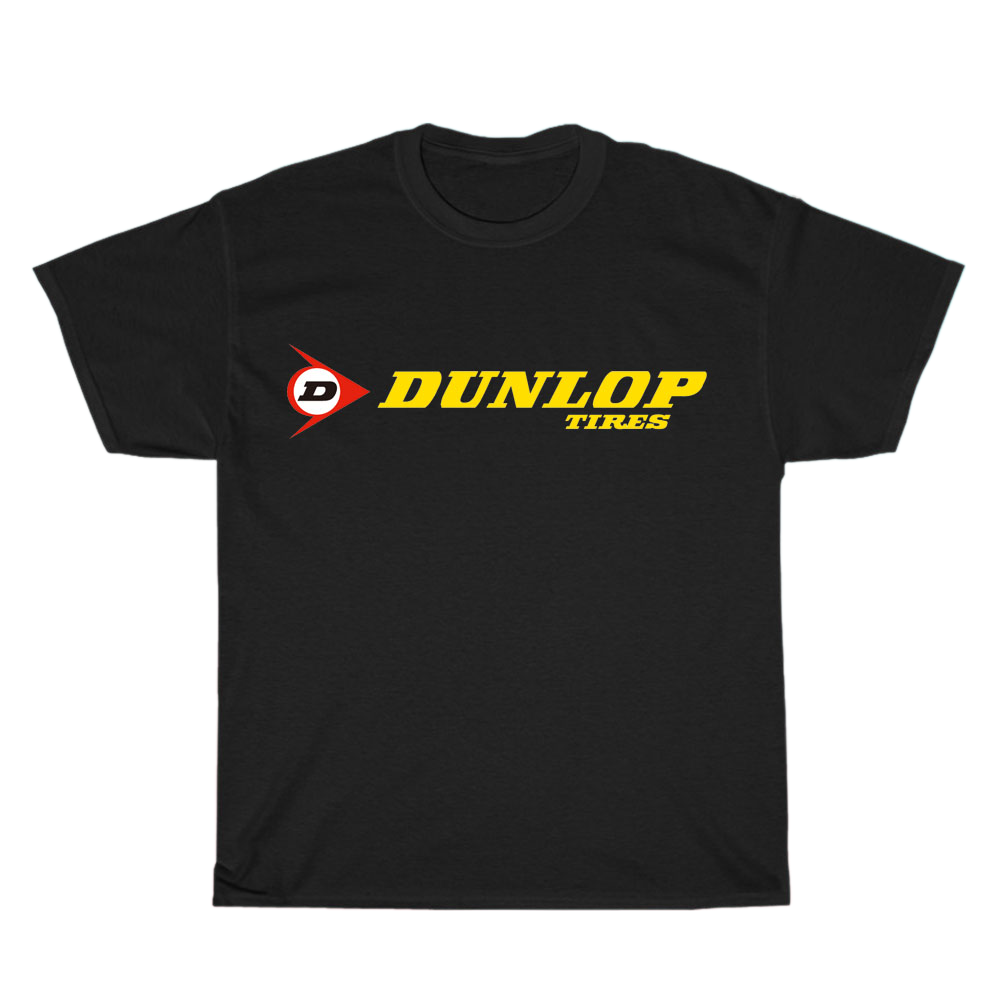 Dunlop Motorcycle Tires Logo Men's Unisex T Shirt Size S to 3XL