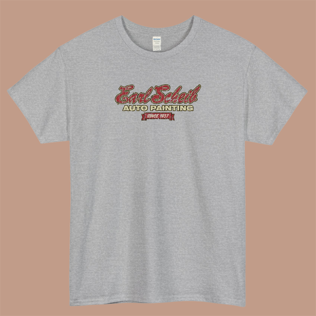 Earl Scheib Logo Mens Unisex Short Sleeve T-Shirt Size S-3XL - P
