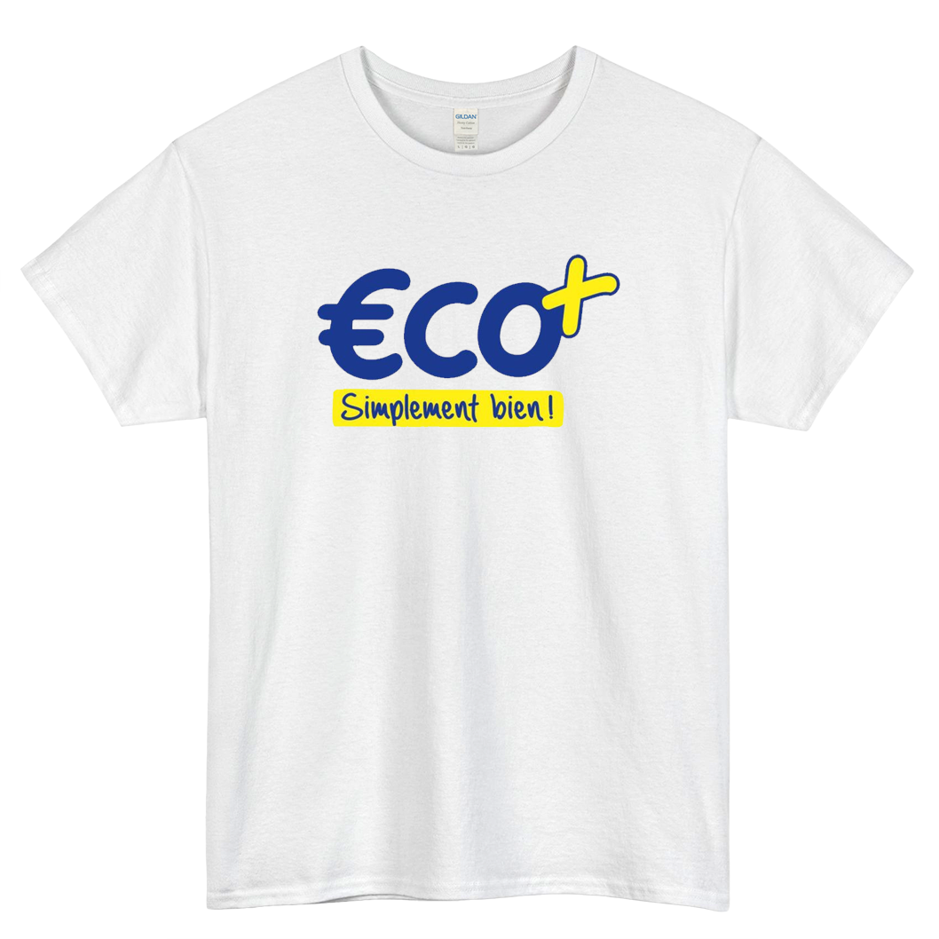 Eco + Logo Mens Unisex Short Sleeve T-Shirt Size S-3XL - P