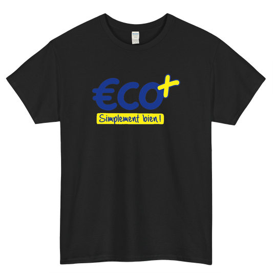 Eco + Logo Mens Unisex Short Sleeve T-Shirt Size S-3XL - P