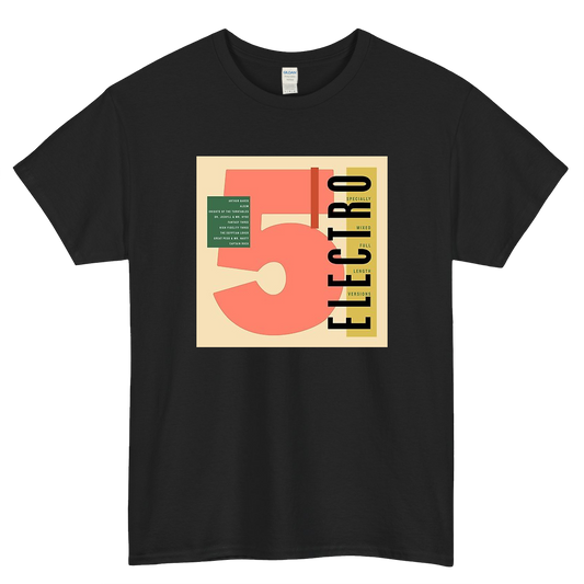 Electro 5 Old School Logo Mens Unisex Short Sleeve T-Shirt Size S-3XL - P