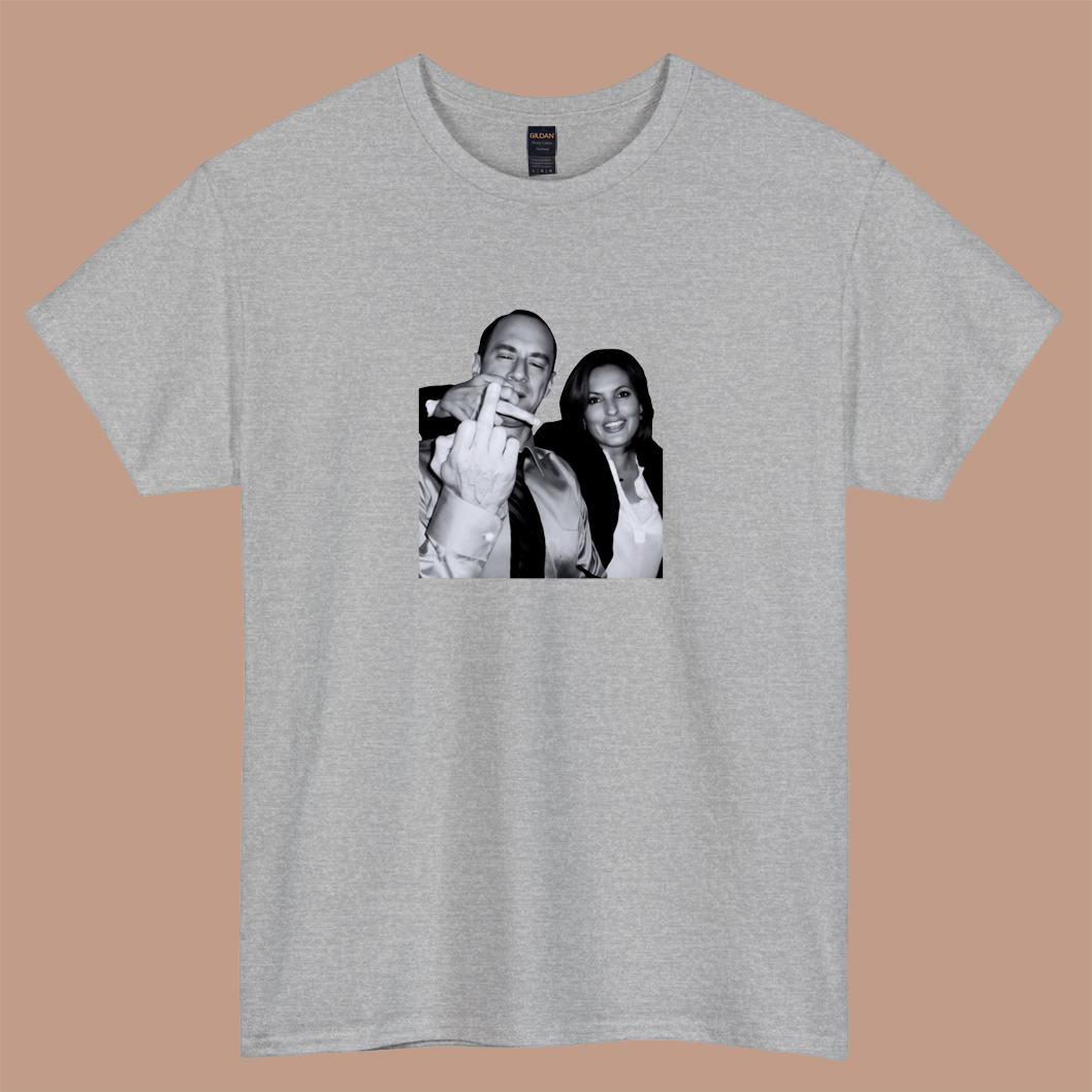 Elliot Stabler And Olivia Benson logo short sleeve S-3XL -P