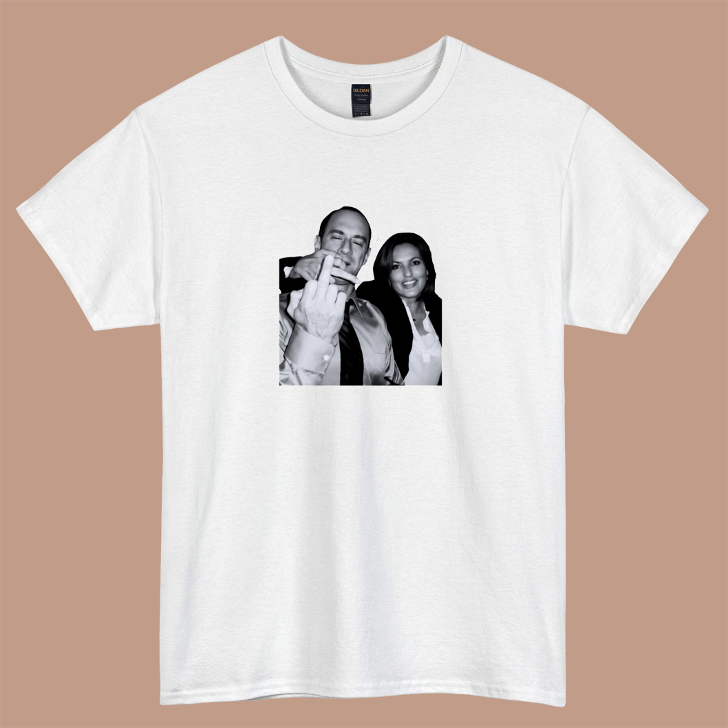 Elliot Stabler And Olivia Benson logo short sleeve S-3XL -P