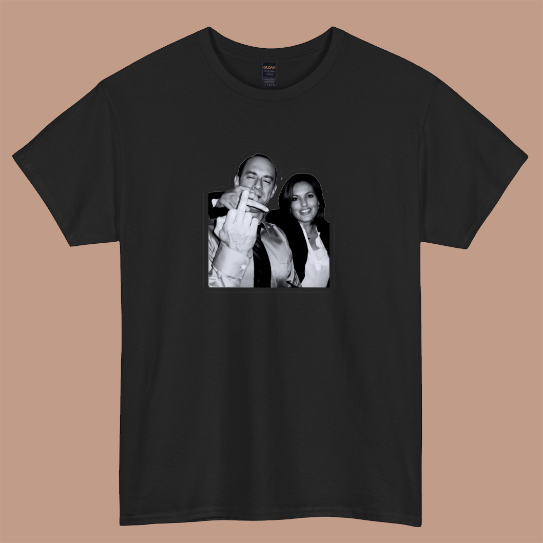 Elliot Stabler And Olivia Benson logo short sleeve S-3XL -P