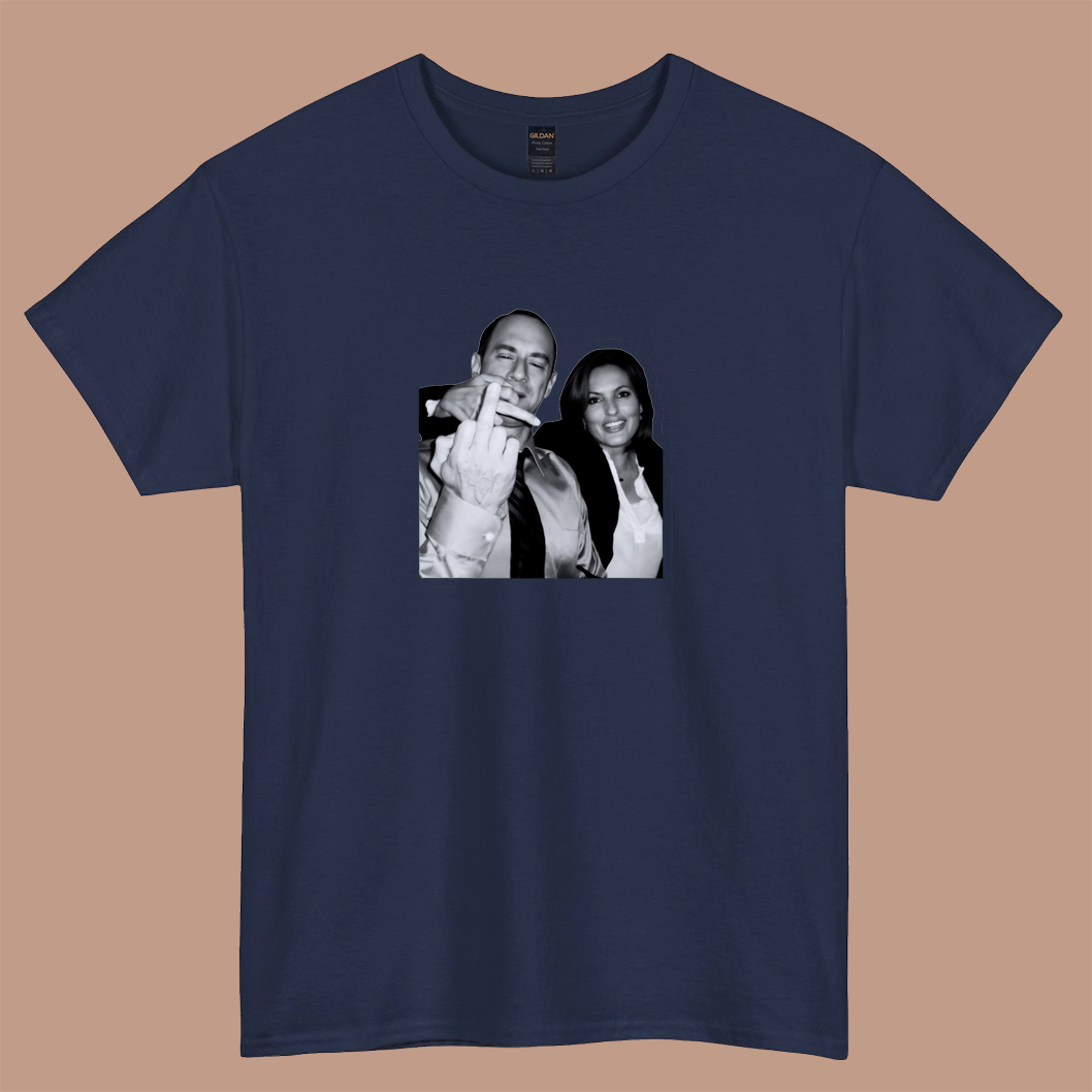 Elliot Stabler And Olivia Benson logo short sleeve S-3XL -P