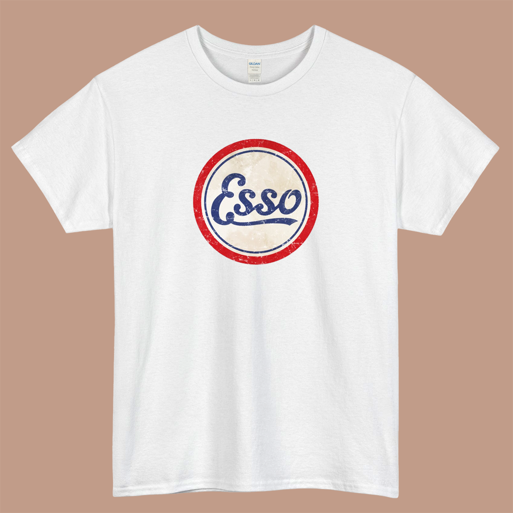 Esso vintage Logo Mens Unisex Short Sleeve T-Shirt Size S-3XL - P