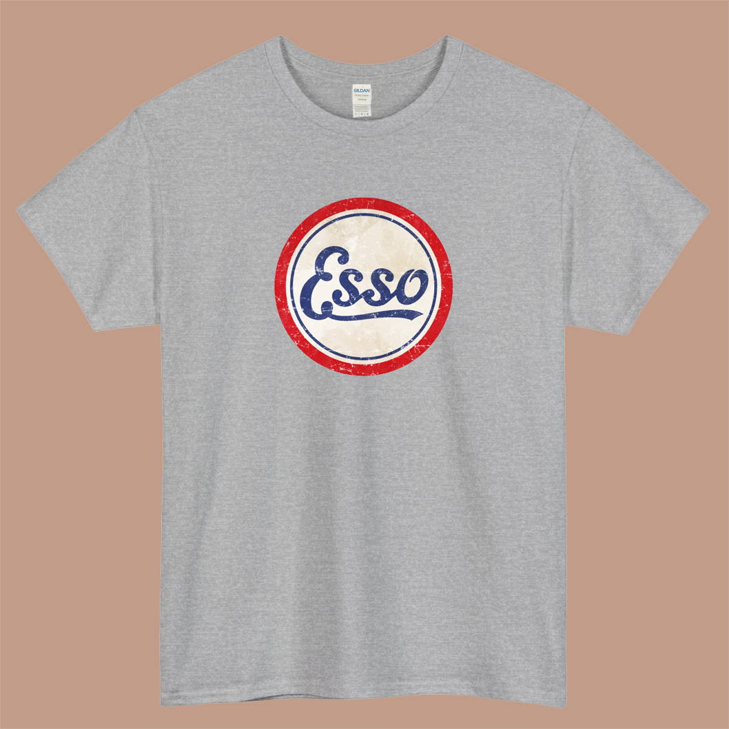 Esso vintage Logo Mens Unisex Short Sleeve T-Shirt Size S-3XL - P