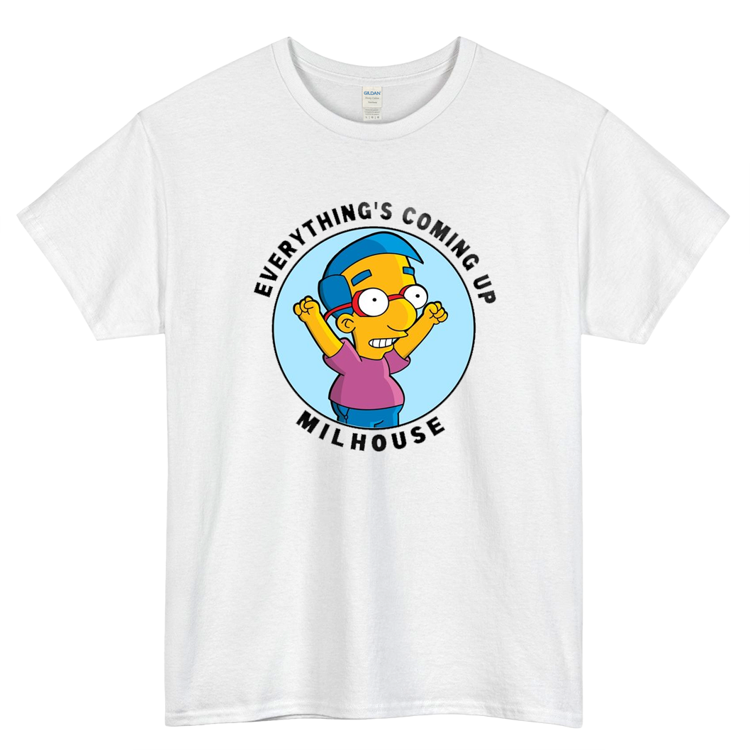 Everythings Coming Up - Milhouse Logo Mens Unisex Short Sleeve T-Shirt Size S-3XL - P