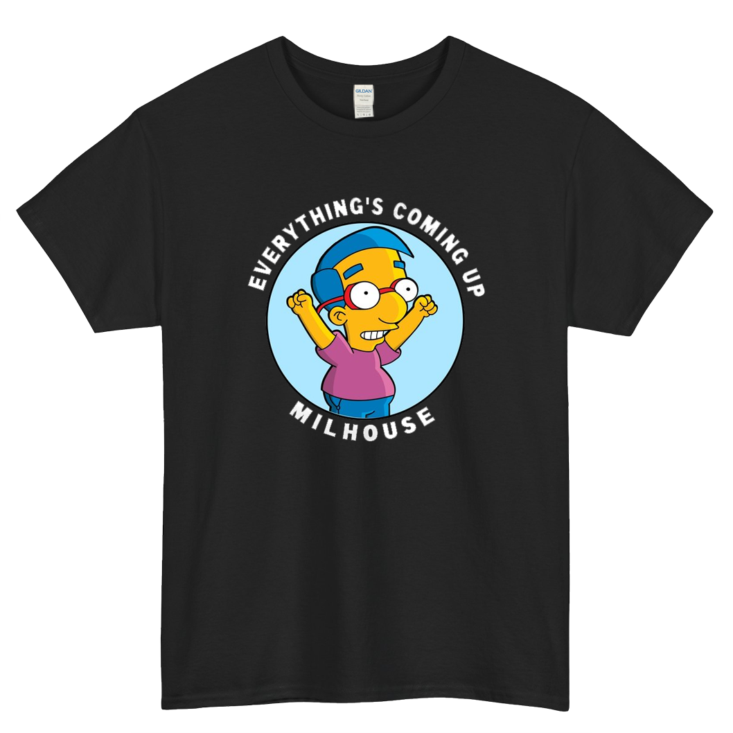 Everythings Coming Up - Milhouse Logo Mens Unisex Short Sleeve T-Shirt Size S-3XL - P