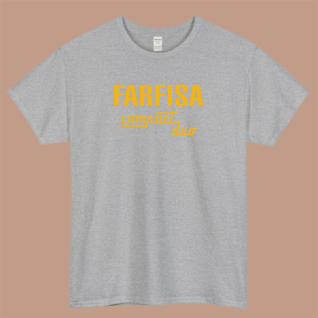 FARISA Compact Duo Logo Mens Unisex Short Sleeve T-Shirt Size S-3XL - P