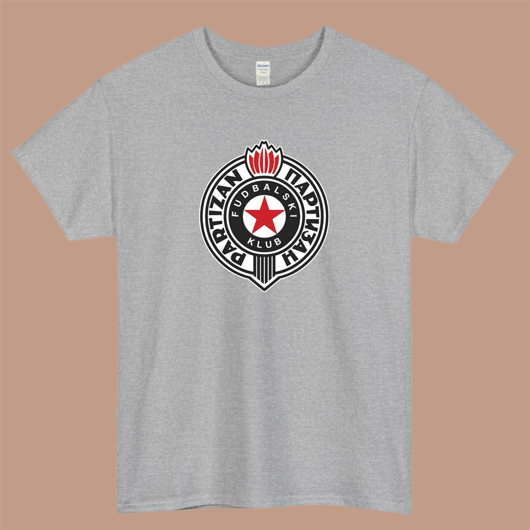 FK Partizan Belgrade Logo Mens Unisex Short Sleeve T-Shirt Size S-3XL - P