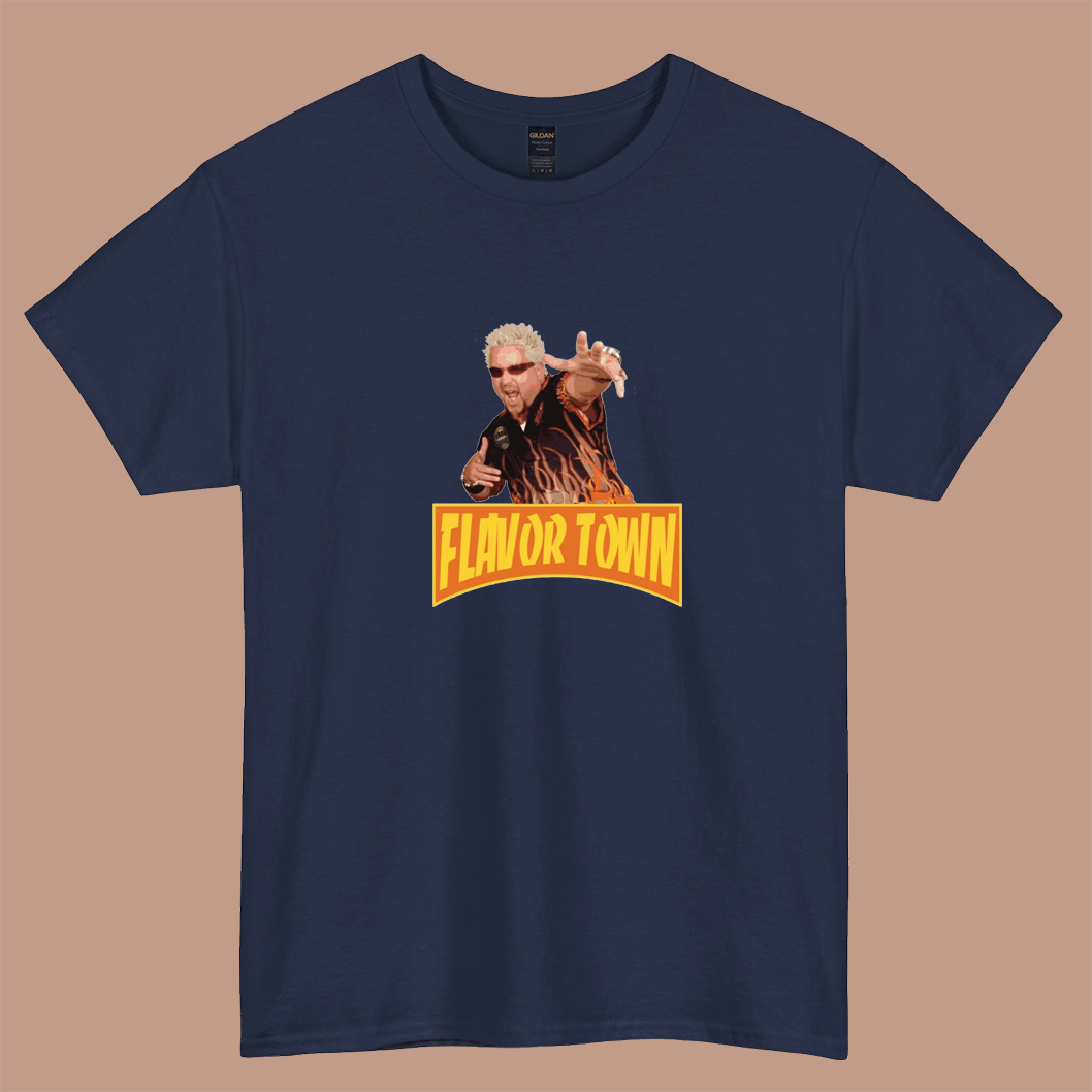 FLAVOR TOWN USA logo short sleeve t shirt S-3XL -P