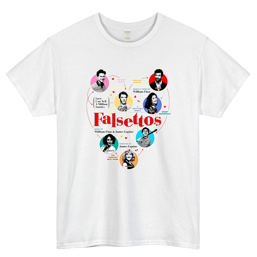 Falsettos 2016 Logo Mens Unisex Short Sleeve T-Shirt Size S-3XL - P