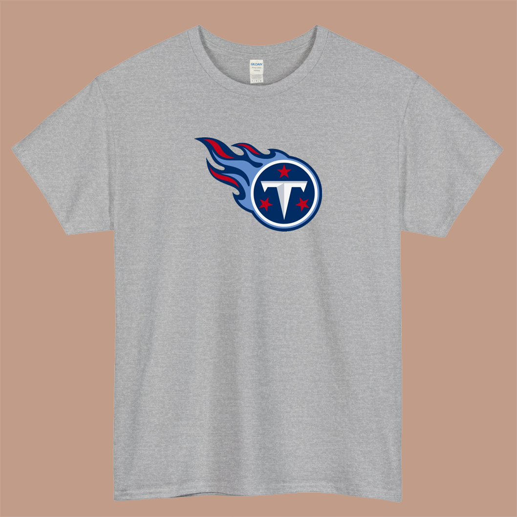 Fan Titans-Tennessee Logo Mens Unisex Short Sleeve T-Shirt Size S-3XL - P