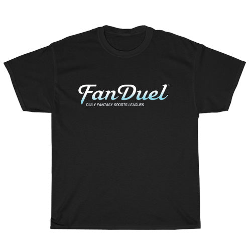 Fanduel Sports Logo Mens Unisex Short Sleeve Black T-Shirt Size S-3XL