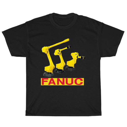 Fanuc Robotics Logo Men's Unisex T Shirt Size S to 3XL