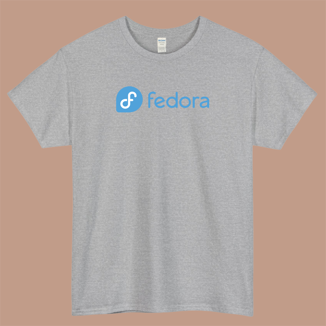 Fedora Linux Logo Mens Unisex Short Sleeve T-Shirt Size S-3XL