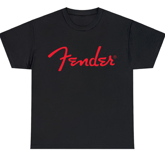Fender Stratocasters Logo Men's Unisex T Shirt Size S to 3XL